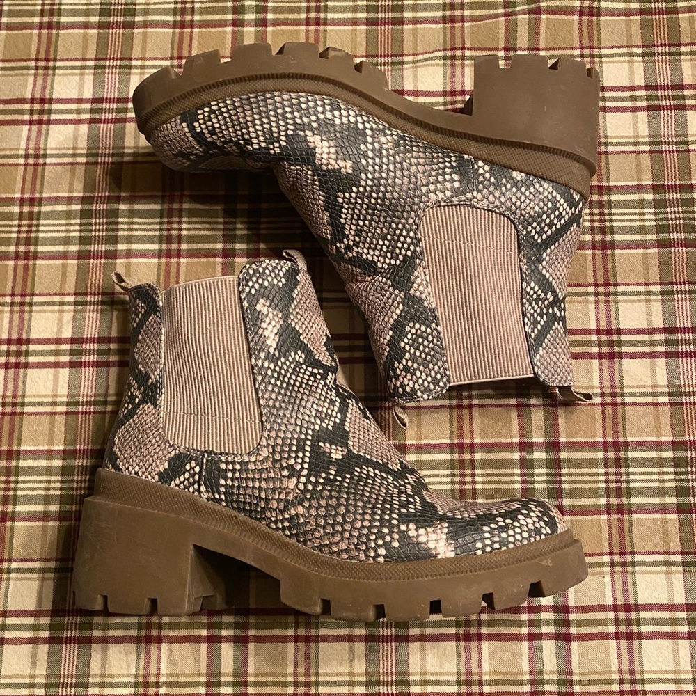 Snake Skin Boots